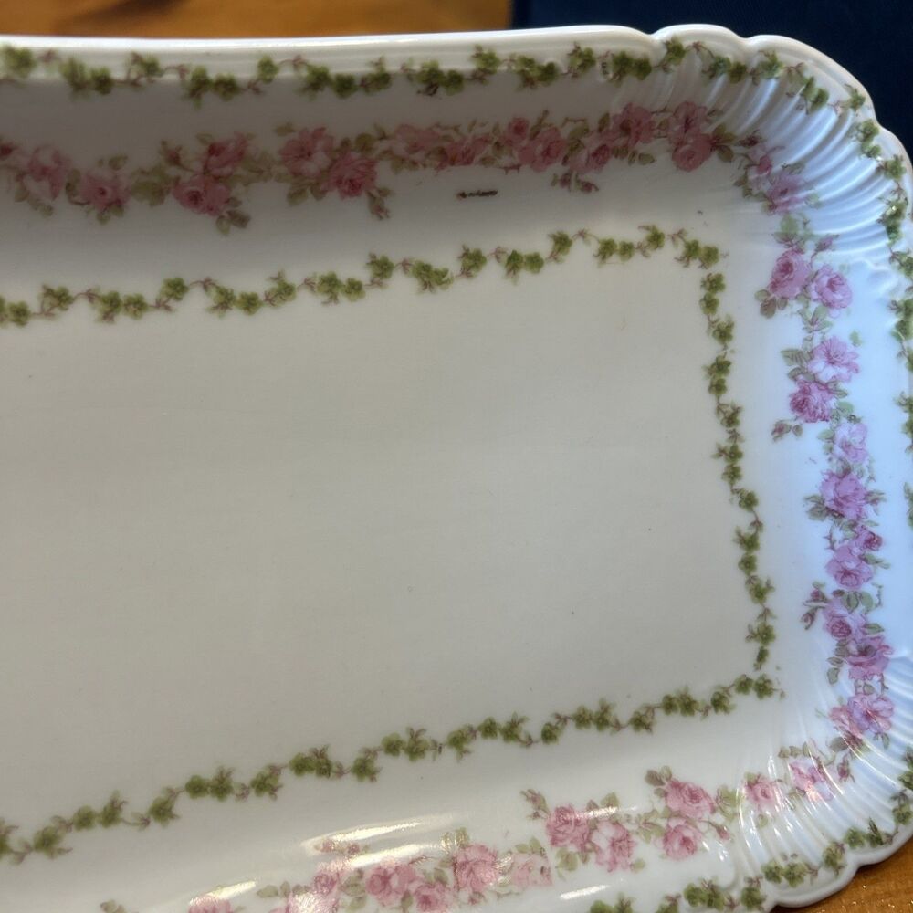 Cottagecore French Chic Floral GDA Limoges Porcelain Tray-Hotel Hillman, AL - Picture 8 of 8